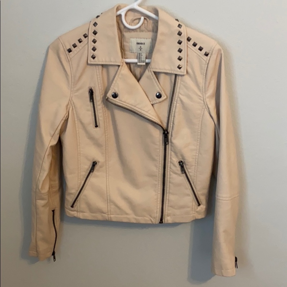 Heavy faux leather jacket